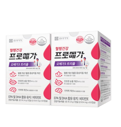 종근당건강 프로메가 오메가3 트리플 장용성, 60정, 2개