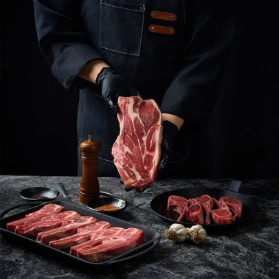 양갈비 양고기 스테이크 양삼겹 램 양토마호크 캠핑음식, 1kg, 1개